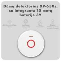 dumu detektorius - Dūmų detektorius XP-650s - 6 nuotrauka