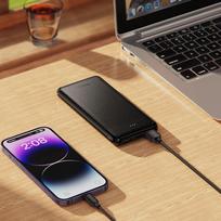 power bank 10000 mah - Hoco J153, 10000mAh, 10W, juodas - 4 nuotrauka