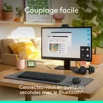 peles - Logitech MK250 Belaidis Klaviatūros ir Pelės Rinkinys Graphite (Grafito) - 4 nuotrauka