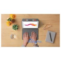 ipad klaviatura - Logitech Combo Touch QWERTZ Šveicarų (Swiss) Graphite - 3 nuotrauka