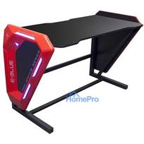 gaming desk - Kompiuterinių žaidimų stalas E-Blue EGT002BK, 125 cm x 80.8 cm, 62 cm, juoda sp./raudona sp. - 2 nuotrauka
