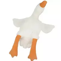 goo - Kiddyz pliušinis žąsies formos žaislas, 50 cm, Baltas-Oranžinis (KIDD-GOO-WT) - 2 nuotrauka