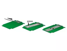 sata to m.2 adapter - Delock 2.5" SATA 22-pin to M.2 NGFF Adapter - 2 nuotrauka