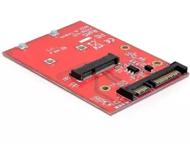 msata adapteris - Delock Adapter/Converter SATA 22 Pin To mSATA Full Size - 2 nuotrauka