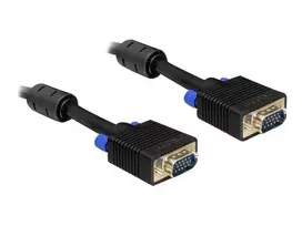 vga kabelis - Laidas Delock Cable VGA / VGA Black 2 m - 2 nuotrauka