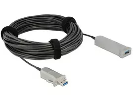 usb c video laidas - Kabelis Delock Active Optical USB-C™ Video Cable 4K 60 Hz 20 m, pilka, 20 m - 2 nuotrauka
