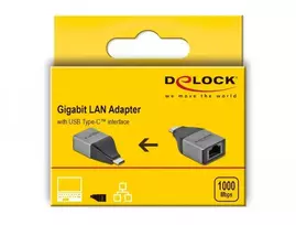 usb s adapteris - Delock USB Type-C Adapteris zu Gigabit LAN 10/100/1000Mbps  kompaktes Design - 2 nuotrauka