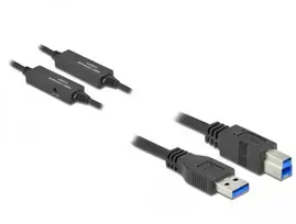 usb kabelis 10m - Delock USB 3.2 Type-A to Type-B Cable 10m - 2 nuotrauka