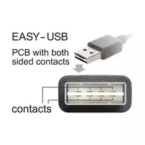 micro usb b 2 0 - Delock Cable USB / USB-micro Black 2m - 3 nuotrauka