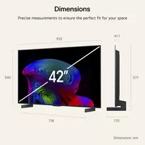 4k 120hz televizoriai - LG OLED42C6ELB - 5 nuotrauka