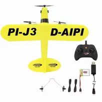 rc lektuvas - Jamara J3-CUB nuotolinio valdymo lėktuvas su giroskopu 2CH 2.4GHz - 2 nuotrauka
