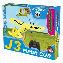 rc lektuvas - Jamara J3-CUB nuotolinio valdymo lėktuvas su giroskopu 2CH 2.4GHz - 3 nuotrauka