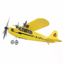 rc lektuvas - Jamara J3-CUB nuotolinio valdymo lėktuvas su giroskopu 2CH 2.4GHz - 7 nuotrauka