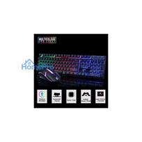 gaming pele - T-Wolf TF200 LED žaidimų klaviatūra ir pelė (Juoda) - 3 nuotrauka
