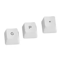 keycaps - Glorious GPBT Keycaps 115 PBT Klavišai ISO ES išdėstymas Arctic White (Baltas) - 2 nuotrauka