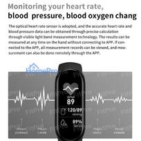 ismanieji laikrodziai rozinis - MyTime MT6-PI Smart Band Pink (Rožinis) - 3 nuotrauka