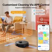 lubluelu - Lubluelu One Robotic Vacuum S1000 Juodas (Black) - 2 nuotrauka
