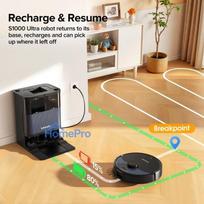 lubluelu - Lubluelu One Robotic Vacuum S1000 Juodas (Black) - 3 nuotrauka