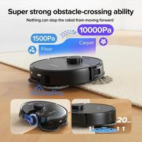 lubluelu - Lubluelu One Robotic Vacuum S1000 Juodas (Black) - 5 nuotrauka