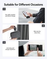 5000 mah power bank - Veger PlugOn (W0558P), 5000mAh, 20W, Lightning, juodas (black) - 2 nuotrauka