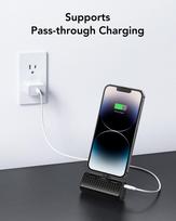 5000 mah power bank - Veger PlugOn (W0558P), 5000mAh, 20W, Lightning, juodas (black) - 4 nuotrauka
