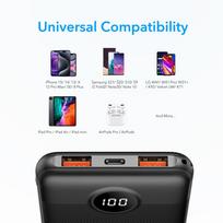 power bank 10000 mah - Veger L10S (W1105PD), 10000mAh, 20W, juodas (black) - 12 nuotrauka