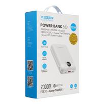 isorine baterija 20000mah - Veger S20 (W2081), 20000mAh, 22.5W, balta - 2 nuotrauka