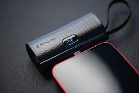 5000 mah power bank - Forcell F-Energy Power Plug F5K3, 5000mAh, 20W, Lightning, juodas (black) - 6 nuotrauka