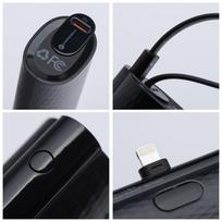 5000 mah power bank - Forcell F-Energy Power Plug F5K3, 5000mAh, 20W, Lightning, juodas (black) - 13 nuotrauka
