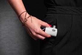 5000 mah power bank - Forcell F-Energy Power Plug F5K3, 5000mAh, 20W, Lightning, balta - 7 nuotrauka