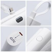 5000 mah power bank - Forcell F-Energy Power Plug F5K3, 5000mAh, 20W, Lightning, balta - 9 nuotrauka