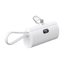 5000 mah power bank - Forcell F-Energy Power Plug F5K3, 5000mAh, 20W, Lightning, balta - 11 nuotrauka