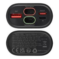 power bank 10000 mah - Forcell F-Energy F10K4, 10000mAh, 22.5W, juodas (black) - 7 nuotrauka