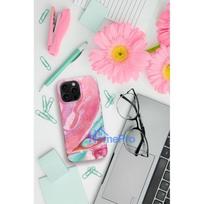 iphone 15 pin - Forcell F-Protect Mirage Military Drop-Tested Case with MagSafe for iPhone 15 Pro Max Rožinis Marmuras (Pink Marble) - 6 nuotrauka