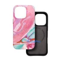 iphone 15 pin - Forcell F-Protect Mirage Military Drop-Tested Case with MagSafe for iPhone 15 Pro Max Rožinis Marmuras (Pink Marble) - 15 nuotrauka