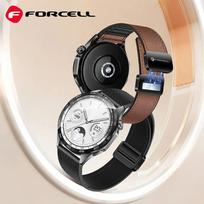 20 mm apyrankes - Forcell F-Design FS20 magnetinis dirželis Samsung Galaxy Watch 20mm Juodas (Black) - 8 nuotrauka