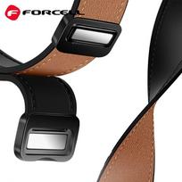 odines laikrodziu apyrankes 22mm - Forcell F-Design FS20 odinė apyrankė 22mm, Juoda (Black) - 6 nuotrauka