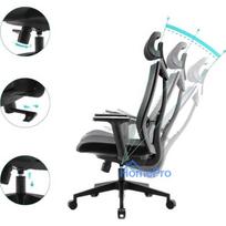 senukai foteliai - Biuro kėdė Mozos Ergo-F Juoda (Black) - 4 nuotrauka