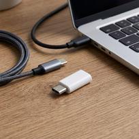 type c i micro usb - BlueStar Adapteris Type C į Micro USB Blue Star - Baltas (White) - 2 nuotrauka