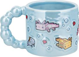 aksolotlis - Paladone Minecraft Axolotl Bubble Shaped Mug, rožinis (Pink) - 3 nuotrauka