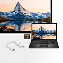 displayport hdmi adapteris - Adapteris Aten Mini DisplayPort to HDMI Mini Display port male, HDMI female, 0.2 m, balta - 2 nuotrauka
