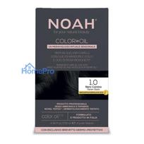 noah dazai - Noah Color In Oil 1.0 Aliejiniai plaukų dažai 135 ml - Raven Black (Raven Black) - 2 nuotrauka