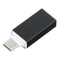 usb male to female - OEM OTG USB-A 3.0 į USB-C adapteris, juodas (Black) - 2 nuotrauka