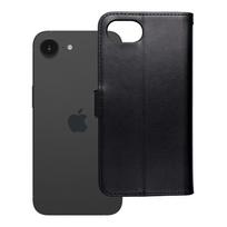 atverciami telefono deklai - MEZZO knygos dėklas iPhone 16e (SE 4 2025) Juodas (Black) - 2 nuotrauka