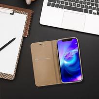redmi note 8 pro deklas - LUNA Book Gold dėklas Xiaomi Redmi Note 8 Pro - Auksinis (Gold) - 5 nuotrauka