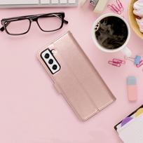 deklai samsung galaxy s23 - MEZZO knygų dėklas SAMSUNG S23 Ultra mandala rožinė auksinė - 3 nuotrauka