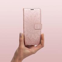 deklai samsung galaxy s23 - MEZZO knygų dėklas SAMSUNG S23 Ultra mandala rožinė auksinė - 4 nuotrauka