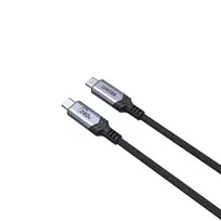 ikrovimo kabelis type 2 - Unitek C14110GY-2M USB-C įkrovimo kabelis 240W 2 m Sidabro sp./Juoda sp. (Silver/Black) - 2 nuotrauka