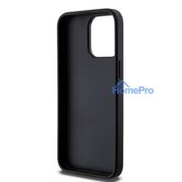iphone 15 pro max deklas - Apple iPhone 14 Pro Guess 4G Triangle Metal Logo dėklas - Juodas (Black) - 4 nuotrauka