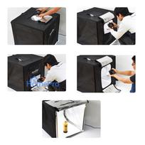 godox lemp - Godox Portable Triple Light LED Ministudio L80x80x80cm - 4 nuotrauka
